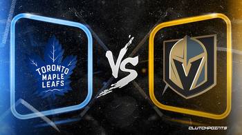 NHL Odds: Maple Leafs vs. Golden Knights prediction, odds and pick