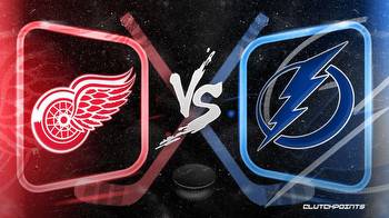 NHL Odds: Red Wings-Lightning prediction, odds and pick