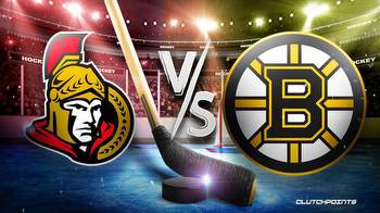 NHL Odds: Senators-Bruins prediction, pick, how to watch