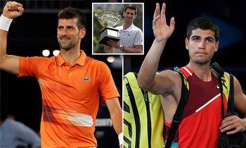 Novak Djokovic laments Carlos Alcaraz's Australian Open withdrawal despite scoring easy draw