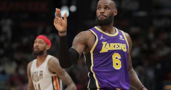 Odds for Lakers vs Hawks, LeBron James double-double Jan. 6