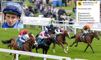 One lucky punter wins £10,000 from 1,000-1 bet as champion jockey William Buick claims four victories at Yarmouth