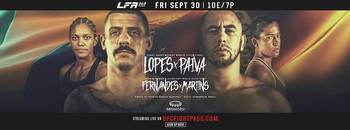 Opening Betting Odds for LFA 143: Lopes vs. Paiva