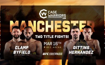 Opening Odds for Cage Warriors 168: Manchester