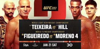 Opening Odds for UFC 283: Teixeira vs. Hill