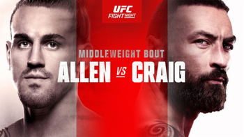 Opening Odds for UFC Vegas 82: Allen vs. Craig