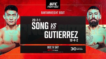 Opening Odds for UFC Vegas 83: Song vs. Gutierrez