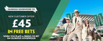 Paddy Power Glorious Goodwood £45 Free Bet