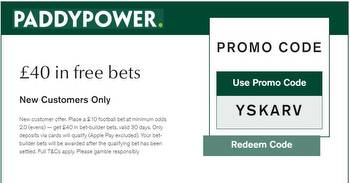 Paddy Power promo code and sign-up offer for May 2023: Bet £10 and receive £30 in free bets