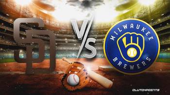 Padres-Brewers prediction, odds, pick, how to watch