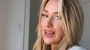 Paige Spiranac shows off cleavage in low-cut top as she brilliantly hits back at trolls