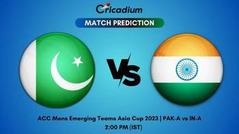 PAK-A vs IN-A Match Prediction ACC Mens Emerging Teams Asia Cup 2023, Match 12