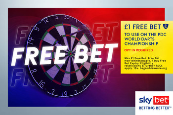 PDC World Darts Championship betting offer: Get a completely free £1 bet with Sky Bet