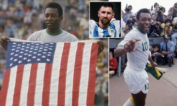 Pele in USA: 50 years on, late soccer legend's stint with Cosmos is the model for Lionel Messi
