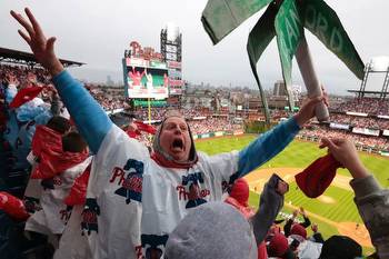 Phillies fans celebrate World Series berth climbing greased poles after National League championship