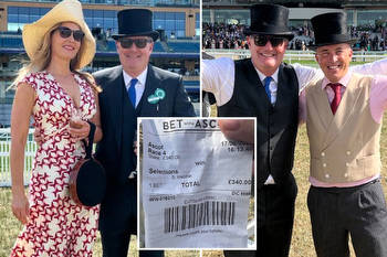 Piers Morgan thanks Frankie Dettori and Inspiral for Royal Ascot win as he enjoys wine and cigar on day out with wife