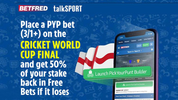 Place a PYP bet on Cricket World Cup Final get free bets back if it loses on Betfred