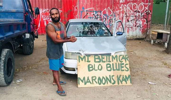 PNG Man bets Car on NSW Blues