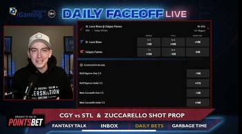 PointsBet Daily Bets: Flames/Blues Puckline & Zuccarello shot prop