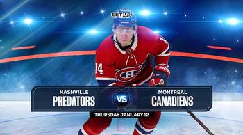 Predators vs Canadiens Prediction, Odds and Picks, Jan. 12
