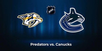 Predators vs. Canucks: Odds, total, moneyline