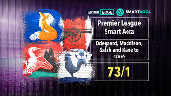 Premier League 73/1 Smart Acca: Odegaard, Salah, Maddison and Kane to score
