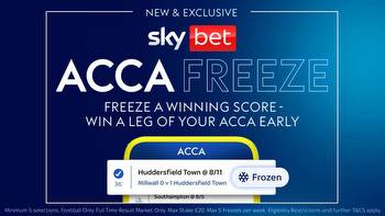 Premier League AccaFreeze: Freeze a winning score and win a leg of your acca early with Sky Bet