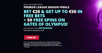 Premier League Finale: Bet €20 & Get €50 in Free Bets + 50 Free Spins with Novibet