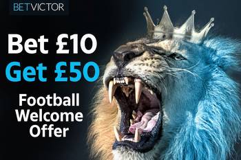 Premier League free bets offer: Get £50 in free bets when you bet £10 with BetVictor