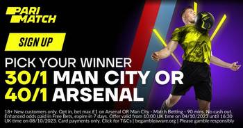 Premier League Offer: Back Arsenal At 40/1 Or Man City At 30/1
