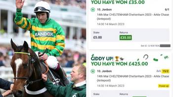Punters win big as Paddy Power pay out five MONTHS early on Cheltenham Festival bet