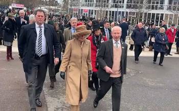 Queen Consort visits Cheltenham Festival for Ladies day