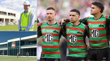 Rabbitohs reveal salary cap obstacle in re-signing big three as Centre of Excellence unveiled