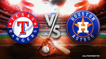 Rangers-Astros prediction, odds, pick, how to watch