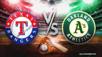 Rangers vs. Athletics prediction, odds, pick, how to watch