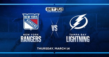 Rangers vs Lightning Prediction, Odds and ATS Pick 3/14/2024
