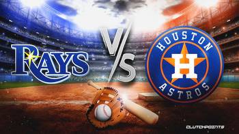 Rays-Astros prediction, odds, pick, how to watch
