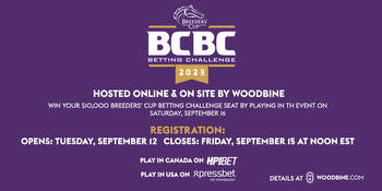 Registration Open for Woodbine Mile Breeders’ Cup Betting Challenge