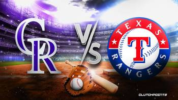 Rockies-Rangers Odds: Prediction, pick, how to watch MLB game