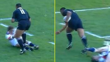 Rugby GOAT Jonah Lomu was described as a freak when footage showed him KOing England