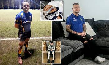 Rugby player, 31, left paralysed after horror tackle defies odds to use his legs