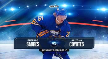 Sabres vs Coyotes Prediction, Stream, Odds, & Picks Dec. 17