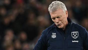 Sack race odds: David Moyes price crashes as West Ham pressure grows