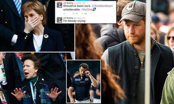 Scotland's Rugby World Cup defeat to Australia leaves Prince Harry devastated