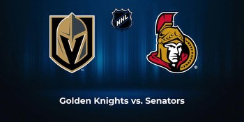 Senators vs. Golden Knights: Odds, total, moneyline