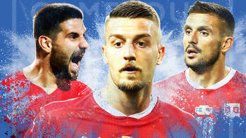 Serbia's target men Vlahovic and Mitrovic will be a handful in the box at World Cup