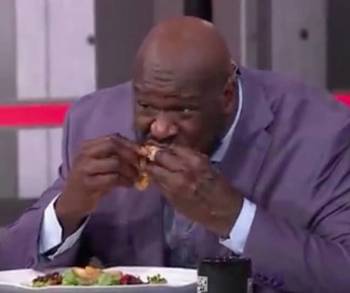 Shaq eats a frog on live TV after losing sports bet to co-host