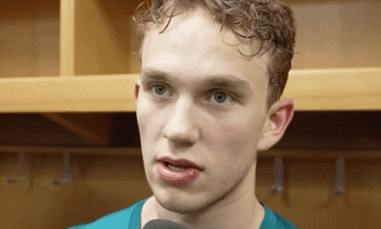 Sharks Locker Room: Eklund on Karlsson's Epic Year, Hertl Trying to Lead Young Linemates