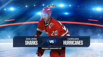 Sharks vs Hurricanes Prediction, Preview, Odds and Picks, Jan. 27