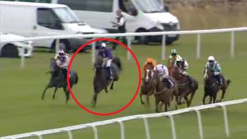 Shock as £35,000 horse officially declared 'unrideable' after laughable scenes make jockey's life HELL